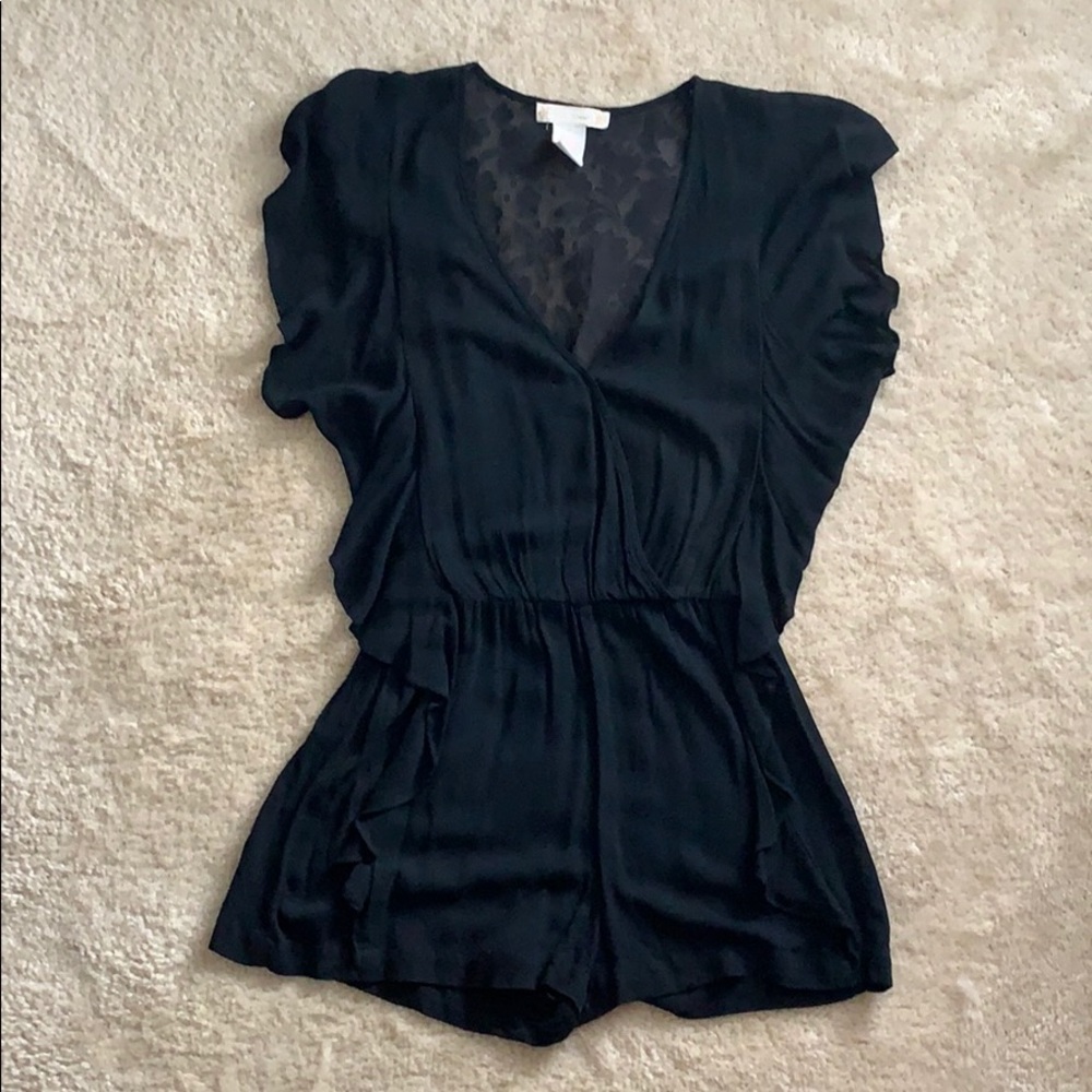 Flying Tomato Black Romper